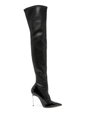 Casadei Super Blade Divina leather boots - Black