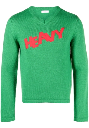 ERL knit v-neck sweater - Green