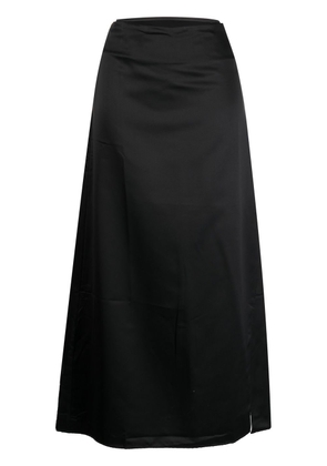 Rokh high-waist strap midi skirt - Black