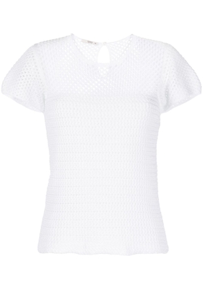 Prada Pre-Owned crochet short-sleeve top - White