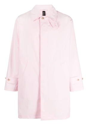 Mackintosh Soho single-breasted raincoat - Pink