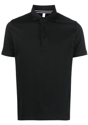 Sun 68 short-sleeved cotton polo shirt - Black