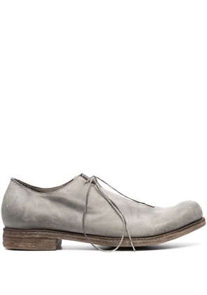 A Diciannoveventitre round-toe leather derby shoes - Grey