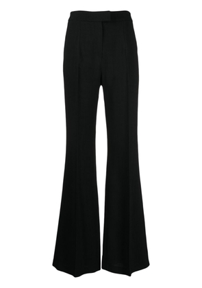 Galvan London high-waist flared-leg trousers - Black