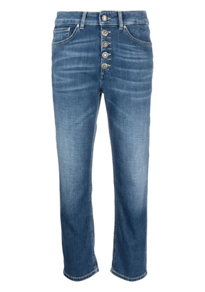 DONDUP high-waisted cropped jeans - Blue