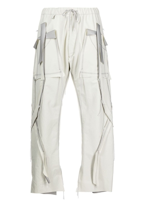 sulvam panelled nylon trousers - White