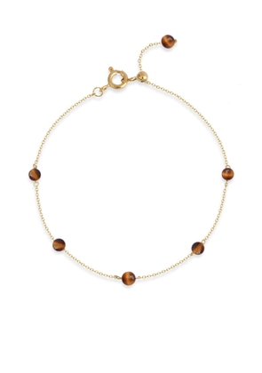 THE ALKEMISTRY 18kt recycled yellow gold and tiger eye chain bracelet