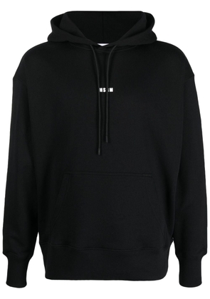 MSGM logo-print hoodie - Black
