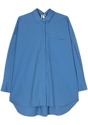 Semicouture poplin cotton shirt - Blue