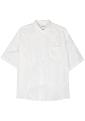 Undercover patch-pocket semi-sheer shirt - White