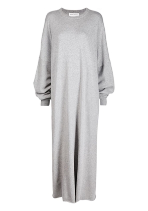 extreme cashmere May mélange-effect maxi dress - Grey
