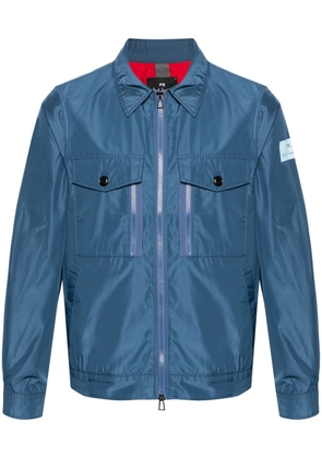 PS Paul Smith zip-up waterproof shirt jacket - Blue