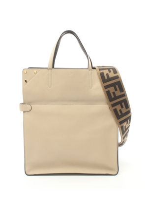 Fendi Pre-Owned 2020s large Flip two-way handbag - Neutrals