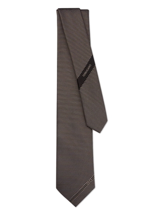 Ferragamo Singapore jacquard-pattern tie - Grey