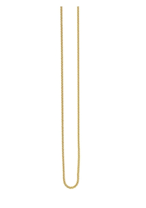 Azlee 18kt yellow gold Thin Wheat chain neklace
