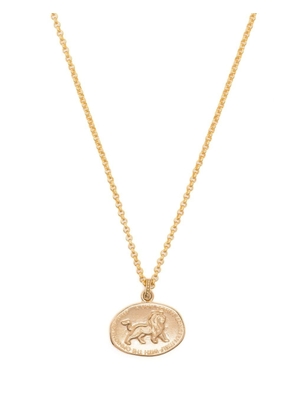 DOWER AND HALL lion medallion necklace - Gold