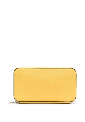 Valextra zipped continental wallet - Yellow
