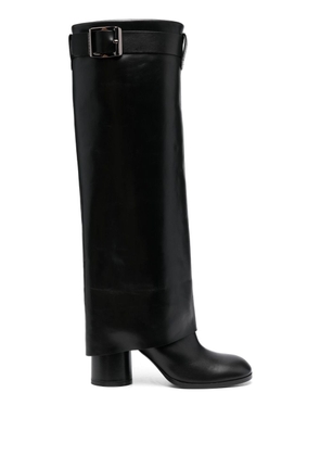 Casadei Cleo 70mm buckled leather boots - Black