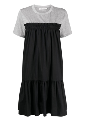 b+ab short-sleeve panelled minidress - Grey