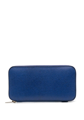 Valextra zipped continental wallet - Blue