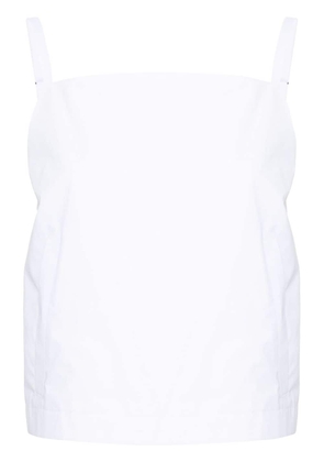Sportmax sleeveless cotton top - White