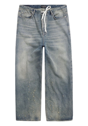 Balenciaga drawstring wide-leg jeans - Blue
