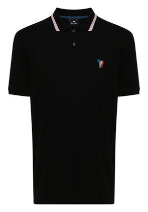 PS Paul Smith Zebra-motif polo shirt - Black