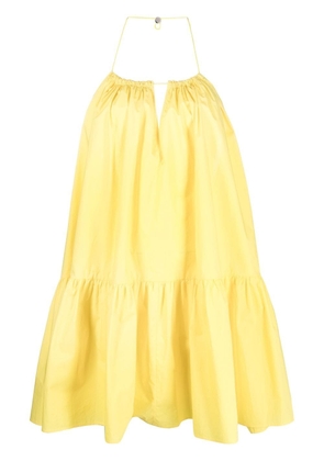 Patrizia Pepe fully-flared short dress - Yellow
