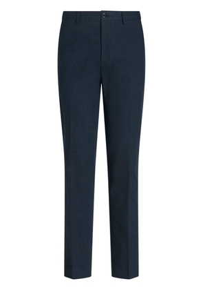 ETRO paisley-jacquard chino trousers - Blue