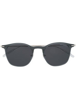 Montblanc polished round-frame sunglasses - Grey