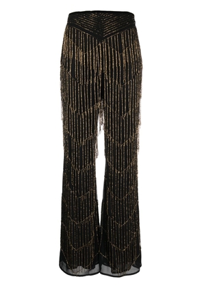Forte Forte bead-embellished high-waisted trousers - Black