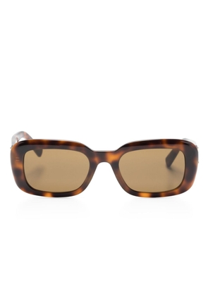 Saint Laurent Eyewear M130 square-frame tortoiseshell sunglasses - Brown