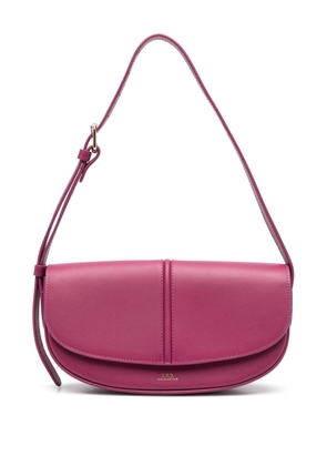 A.P.C. Betty leather shoulder bag - Purple