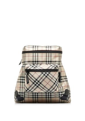 Burberry Pre-Owned House Check canvas backpack - Brown