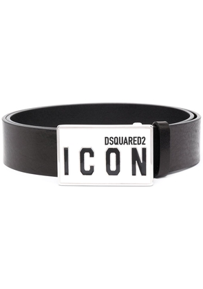 Dsquared2 Icon-buckle leather belt - Black