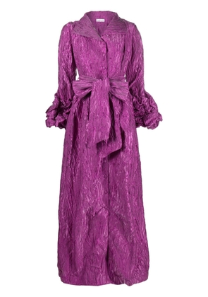 Baruni Hypnotise belted maxi dress - Purple