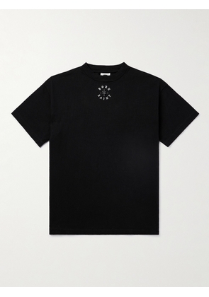 SAINT Mxxxxxx - Born X Raised Logo-Print Embroidered Cotton-Jersey T-Shirt - Men - Black - S
