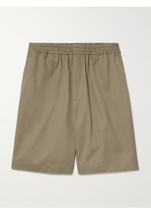 RÓHE - Wide-Leg Cotton-Twill Shorts - Men - Brown - IT 46