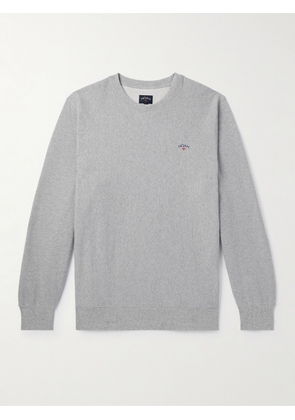 Noah - Core Logo-Embroidered Cotton-Jersey Sweatshirt - Men - Gray - XS
