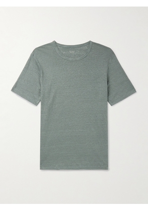 Hartford - Slub Linen T-Shirt - Men - Green - S