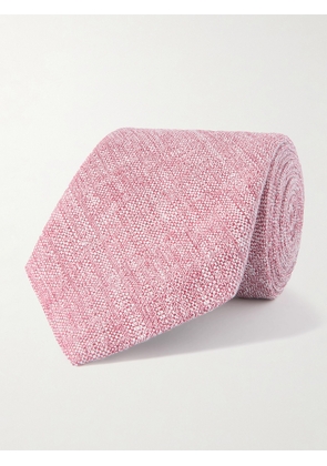 Mr P. - 7cm Linen Tie - Men - Pink