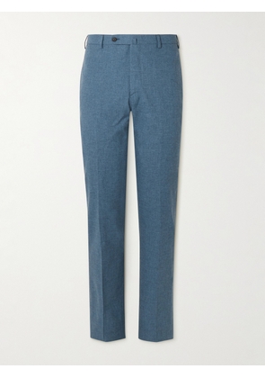 Sid Mashburn - Straight-Leg Virgin Wool, Cotton and Silk-Blend Trousers - Men - Blue - UK/US 30