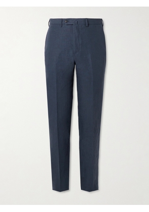 De Petrillo - Straight-Leg Linen Suit Trousers - Men - Blue - IT 46