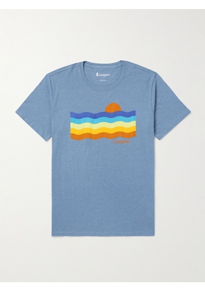 Cotopaxi - Disco Wave Organic Cotton-Blend Jersey T-Shirt - Men - Blue - S