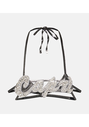 Dolce&Gabbana Capri crystal-embellished bra top