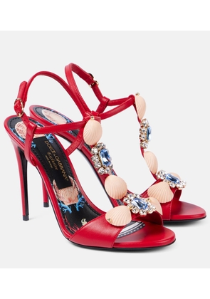 Dolce&Gabbana Capri embellished leather sandals