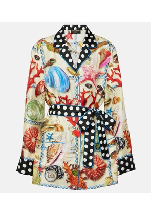 Dolce&Gabbana Capri printed silk satin shirt