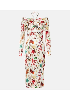 Dolce&Gabbana Capri printed silk-blend midi dress