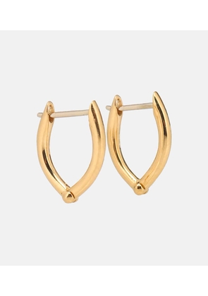 Melissa Kaye Cristina Small 18kt gold hoop earrings