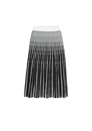 Simkhai Striped stretch-knit midi skirt
